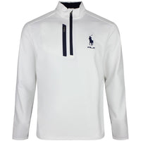 RLX Golf Pullover - RL Tour Pro Logo Lux QZ - C. White - Navy SS26