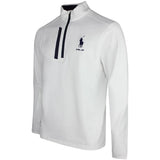 RLX Golf Pullover - RL Tour Pro Logo Lux QZ - C. White - Navy SS26