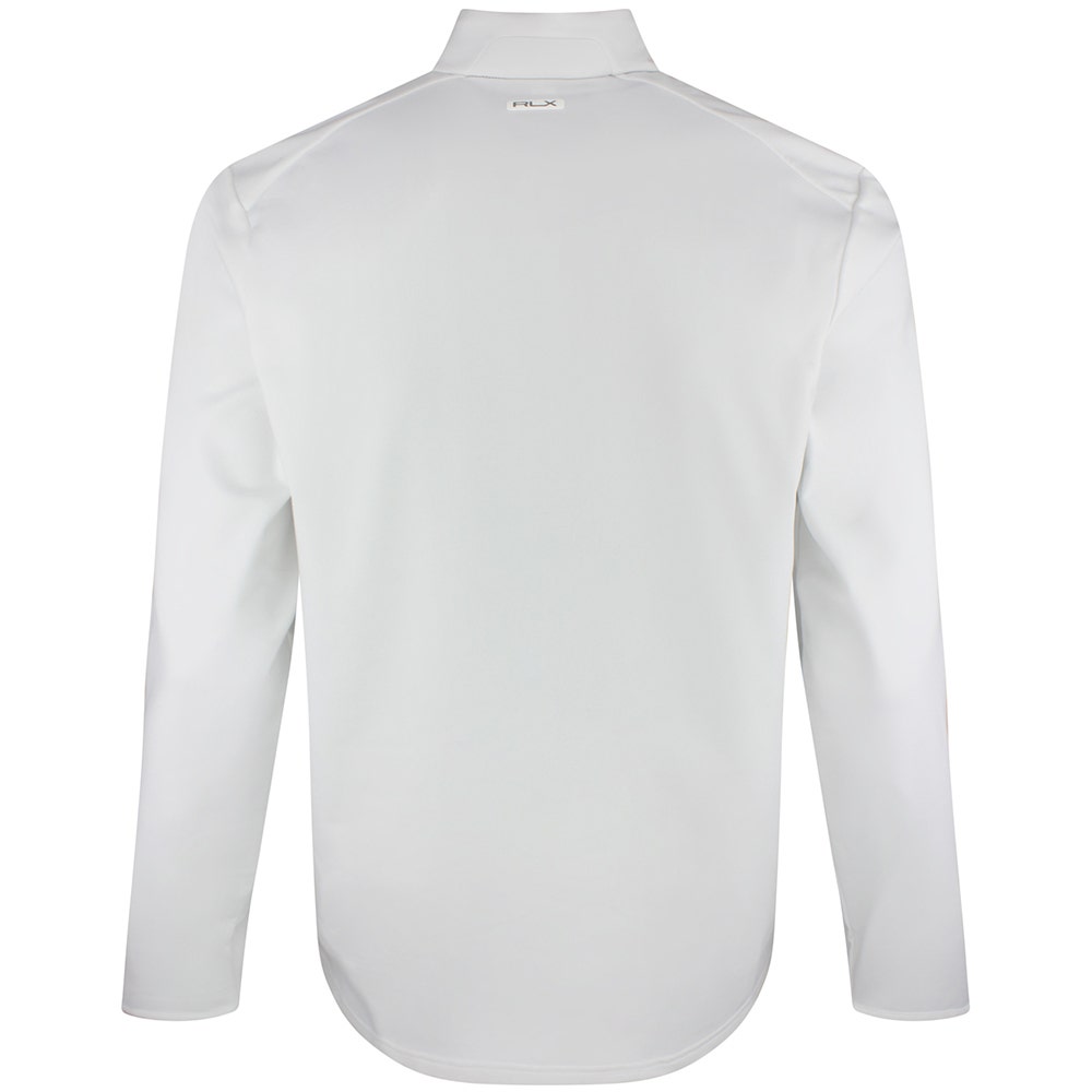 RLX Golf Pullover - RL Tour Pro Logo Lux QZ - C. White - Navy SS26