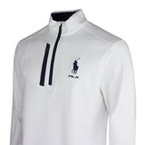 RLX Golf Pullover - RL Tour Pro Logo Lux QZ - C. White - Navy SS26