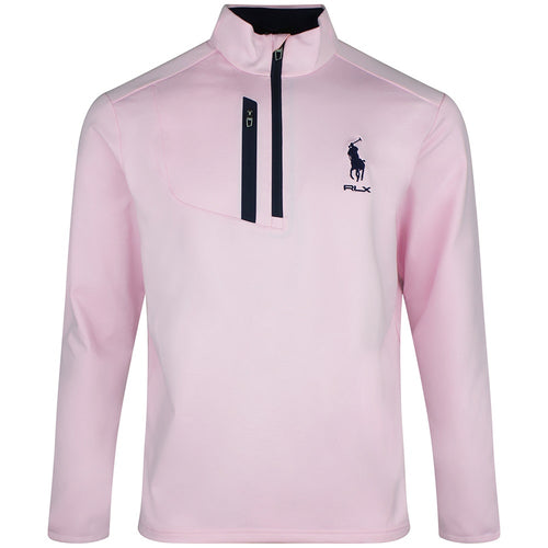 RLX Golf Pullover - RL Tour Pro Logo Lux QZ - Carmel Pink SS26