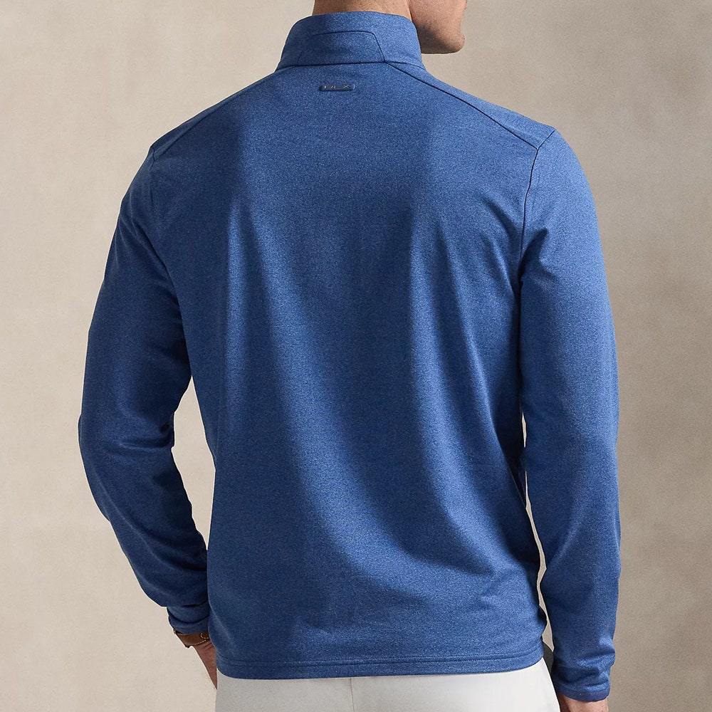 RLX Golf Pullover - RL Tour Pro Logo Lux QZ - Fog Blue SS26