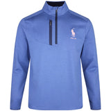 RLX Golf Pullover - RL Tour Pro Logo Lux QZ - Fog Blue SS26