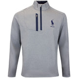 RLX Golf Pullover - RL Tour Pro Logo Lux QZ - M. Grey Heather AW26