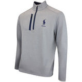 RLX Golf Pullover - RL Tour Pro Logo Lux QZ - M. Grey Heather AW26