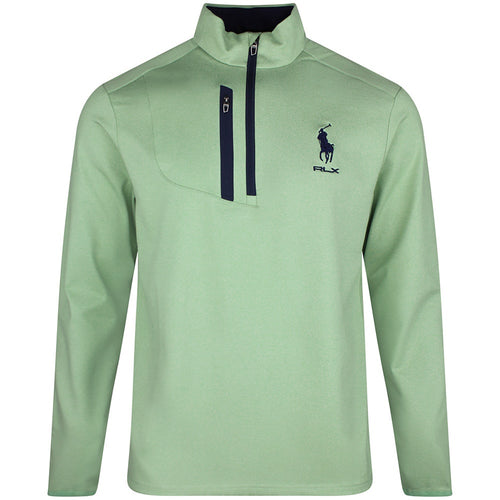 RLX Golf Pullover - RL Tour Pro Logo Lux QZ - O. Green SS26