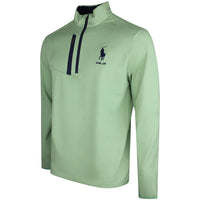 RLX Golf Pullover - RL Tour Pro Logo Lux QZ - O. Green SS26