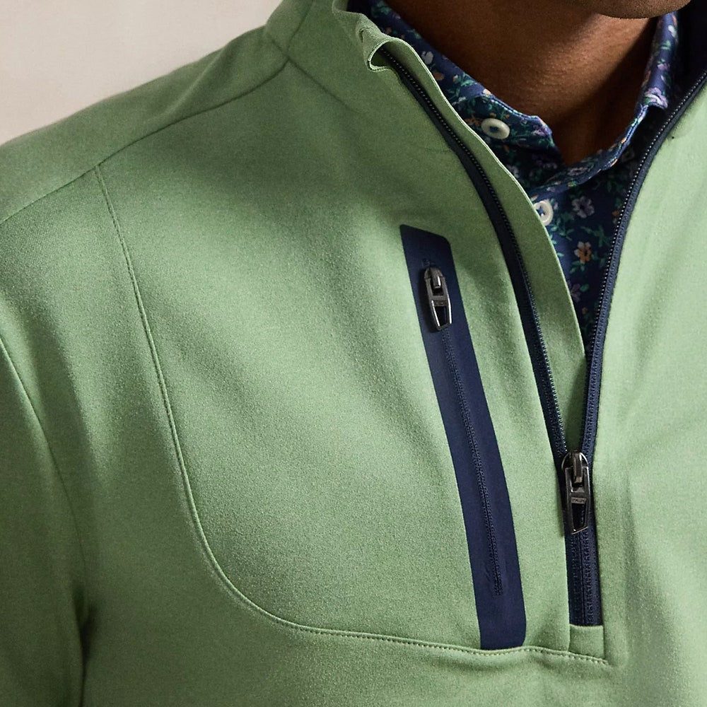 RLX Golf Pullover - RL Tour Pro Logo Lux QZ - O. Green SS26