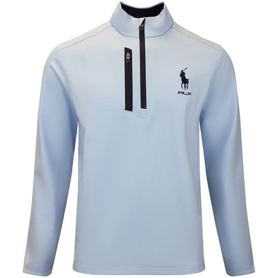 RLX Golf Pullover - RL Tour Pro Logo Lux QZ - Office Blue SS26