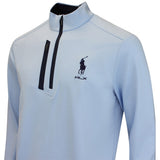 RLX Golf Pullover - RL Tour Pro Logo Lux QZ - Office Blue SS26
