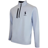 RLX Golf Pullover - RL Tour Pro Logo Lux QZ - Pebble Blue AW26