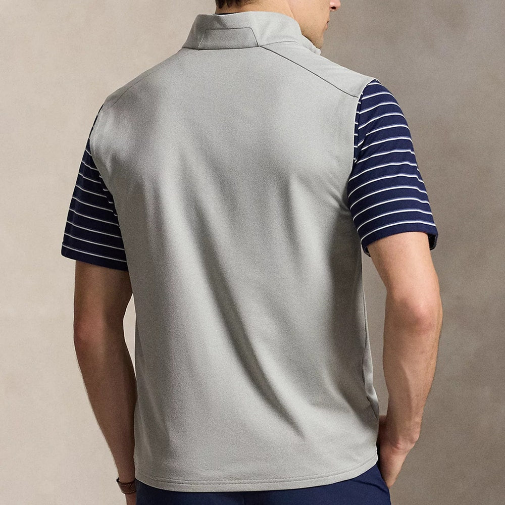 RLX Golf Pullover - RL Tour Pro Logo Lux QZ Vest - Grey Heather AW26