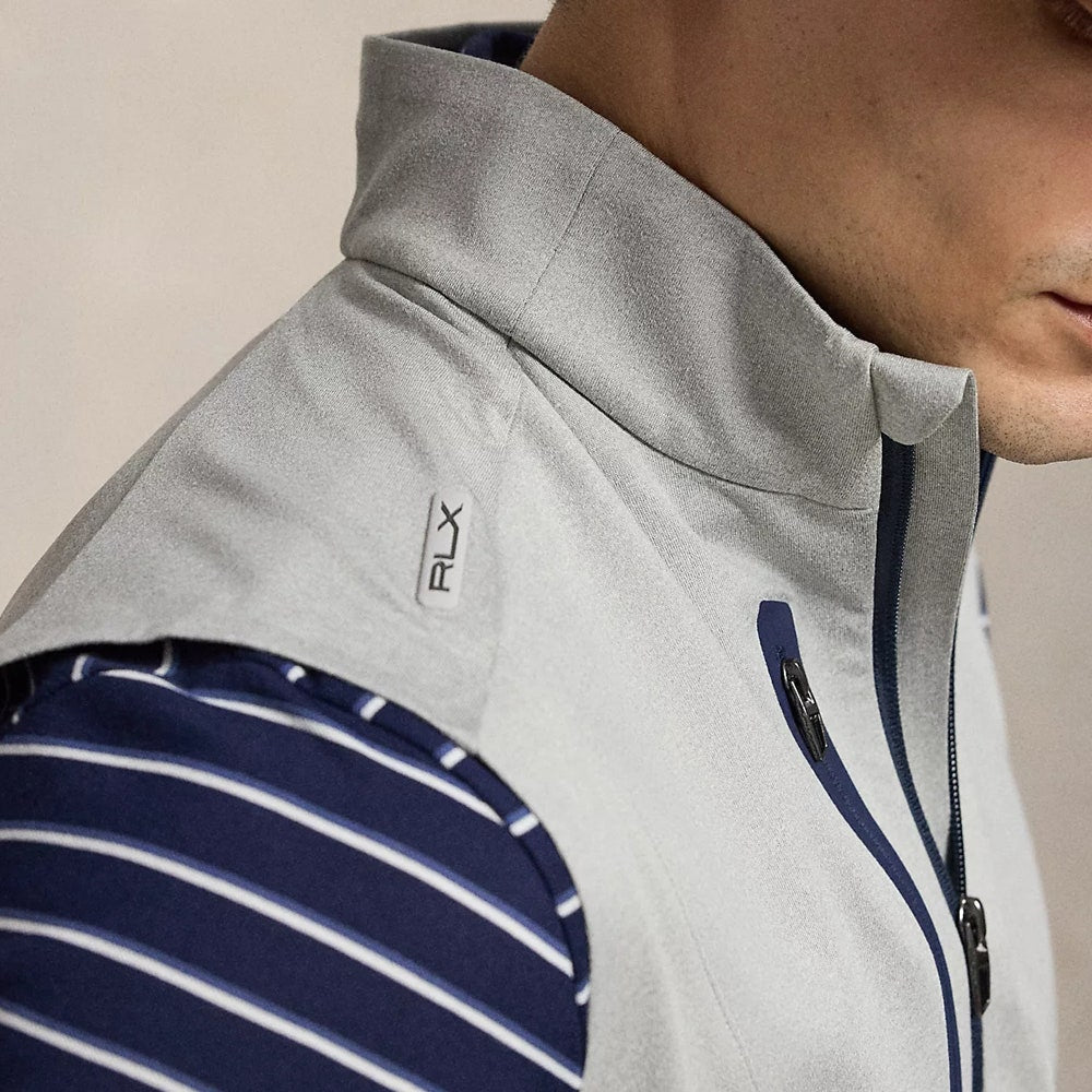 RLX Golf Pullover - RL Tour Pro Logo Lux QZ Vest - Grey Heather AW26