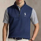 RLX Golf Pullover - RL Tour Pro Logo Lux QZ Vest - Navy Heather AW26