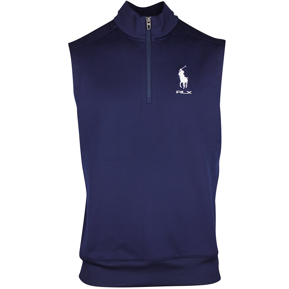 RLX Golf Pullover - RL Tour Pro Logo Lux QZ Vest - Refined Navy SS26