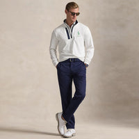 RLX Golf Pullover - RL Tour Pro Logo Lux QZ - White - O. Green SS26