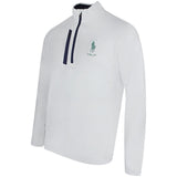 RLX Golf Pullover - RL Tour Pro Logo Lux QZ - White - O. Green SS26