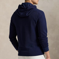 RLX Golf Pullover - RL Tour Pro Logo Tech Waffle Hoodie - Navy FA25