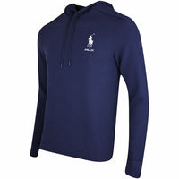 RLX Golf Pullover - RL Tour Pro Logo Tech Waffle Hoodie - Navy SS25