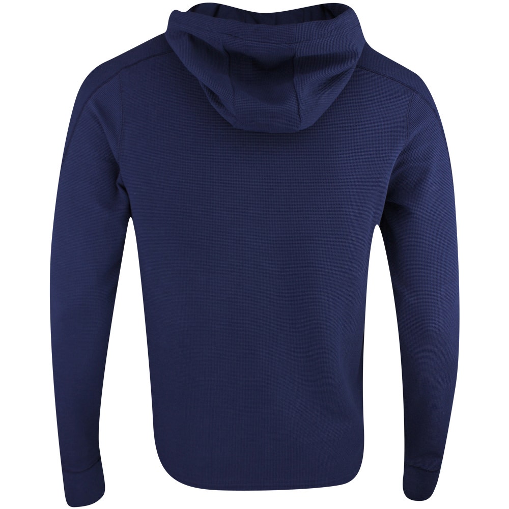 RLX Golf Pullover - RL Tour Pro Logo Tech Waffle Hoodie - Navy SS25