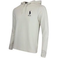 RLX Golf Pullover - RL Tour Pro Logo Tech Waffle Hoodie - Pebble FA25