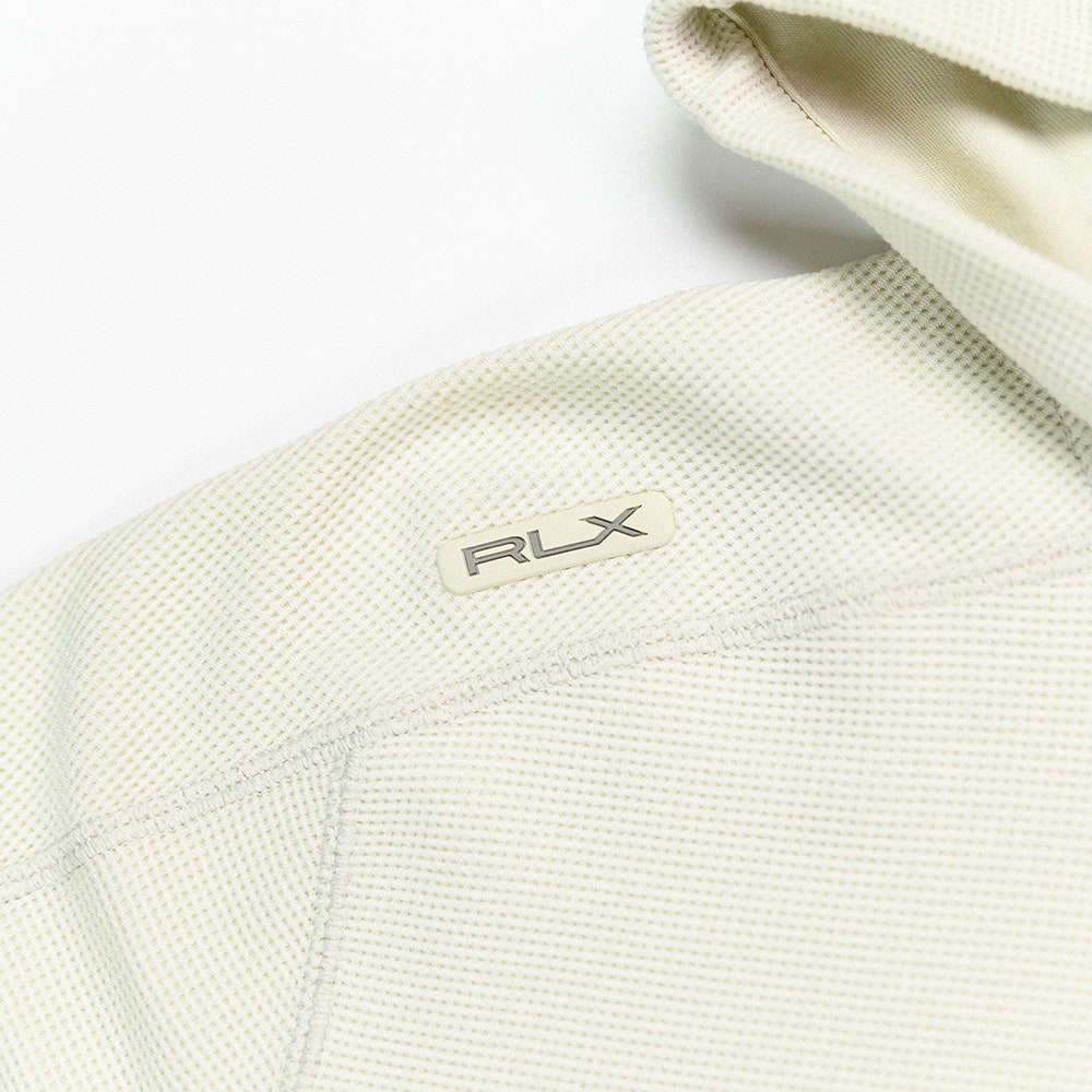 RLX Golf Pullover - RL Tour Pro Logo Tech Waffle Hoodie - Pebble FA25