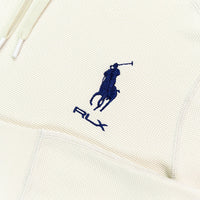 RLX Golf Pullover - RL Tour Pro Logo Tech Waffle Hoodie - Pebble FA25