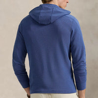 RLX Golf Pullover - RL Tour Pro Logo Tech Waffle Hoodie - Royal AW26