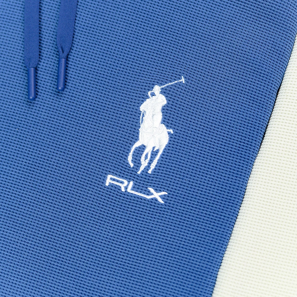 RLX Golf Pullover - RL Tour Pro Logo Tech Waffle Hoodie - Royal AW26
