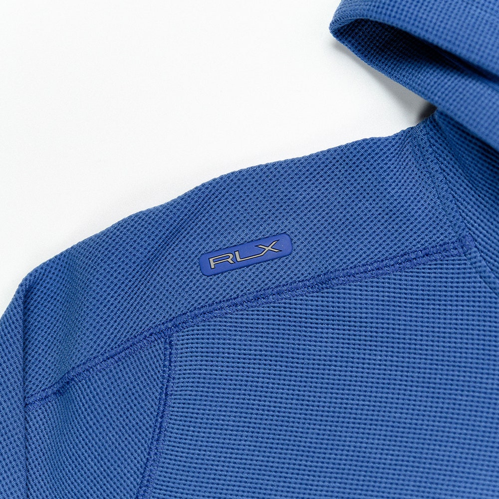 RLX Golf Pullover - RL Tour Pro Logo Tech Waffle Hoodie - Royal AW26