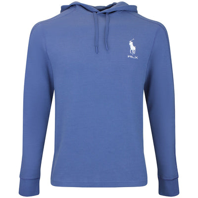 RLX Golf Pullover - RL Tour Pro Logo Tech Waffle Hoodie - Royal AW26