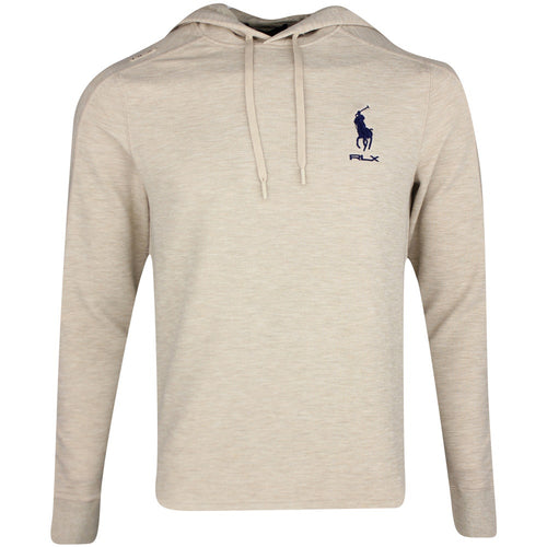 RLX Golf Pullover - RL Tour Pro Logo Tech Waffle Hoodie - Sand SS25