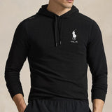 RLX Golf Pullover - RL Tour Pro Logo TW Hoodie - Black - White SS26