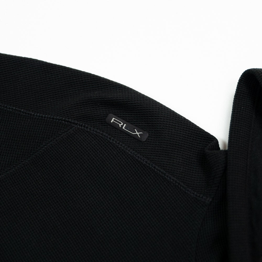 RLX Golf Pullover - RL Tour Pro Logo TW Hoodie - Black - White SS26