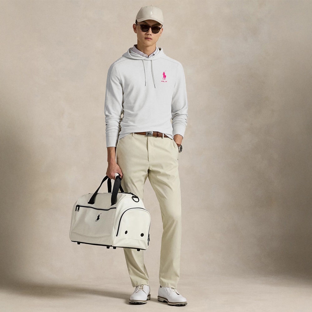 RLX Golf Pullover - RL Tour Pro Logo TW Hoodie - C. White - Fuchsia SS26