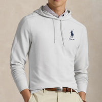 RLX Golf Pullover - RL Tour Pro Logo TW Hoodie - C. White - Navy SS26