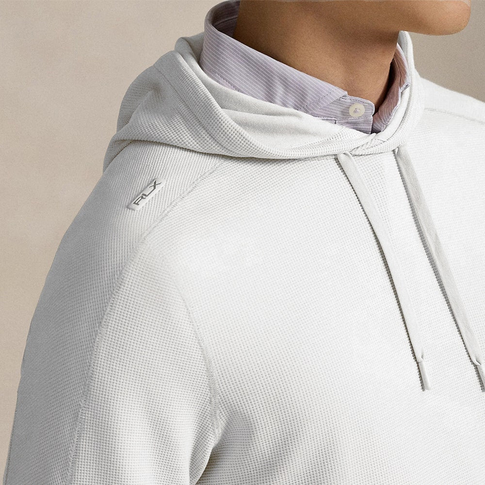 RLX Golf Pullover - RL Tour Pro Logo TW Hoodie - C. White - Navy SS26