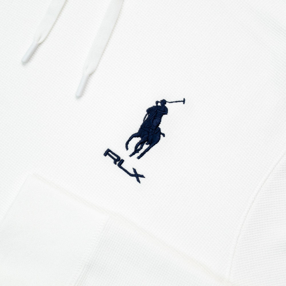 RLX Golf Pullover - RL Tour Pro Logo TW Hoodie - C. White - Navy SS26