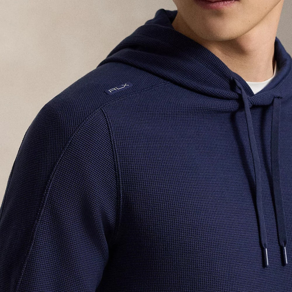 RLX Golf Pullover - RL Tour Pro Logo TW Hoodie - Navy - Fuchsia AW26