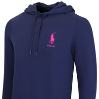 RLX Golf Pullover - RL Tour Pro Logo TW Hoodie - Navy - Fuchsia AW26