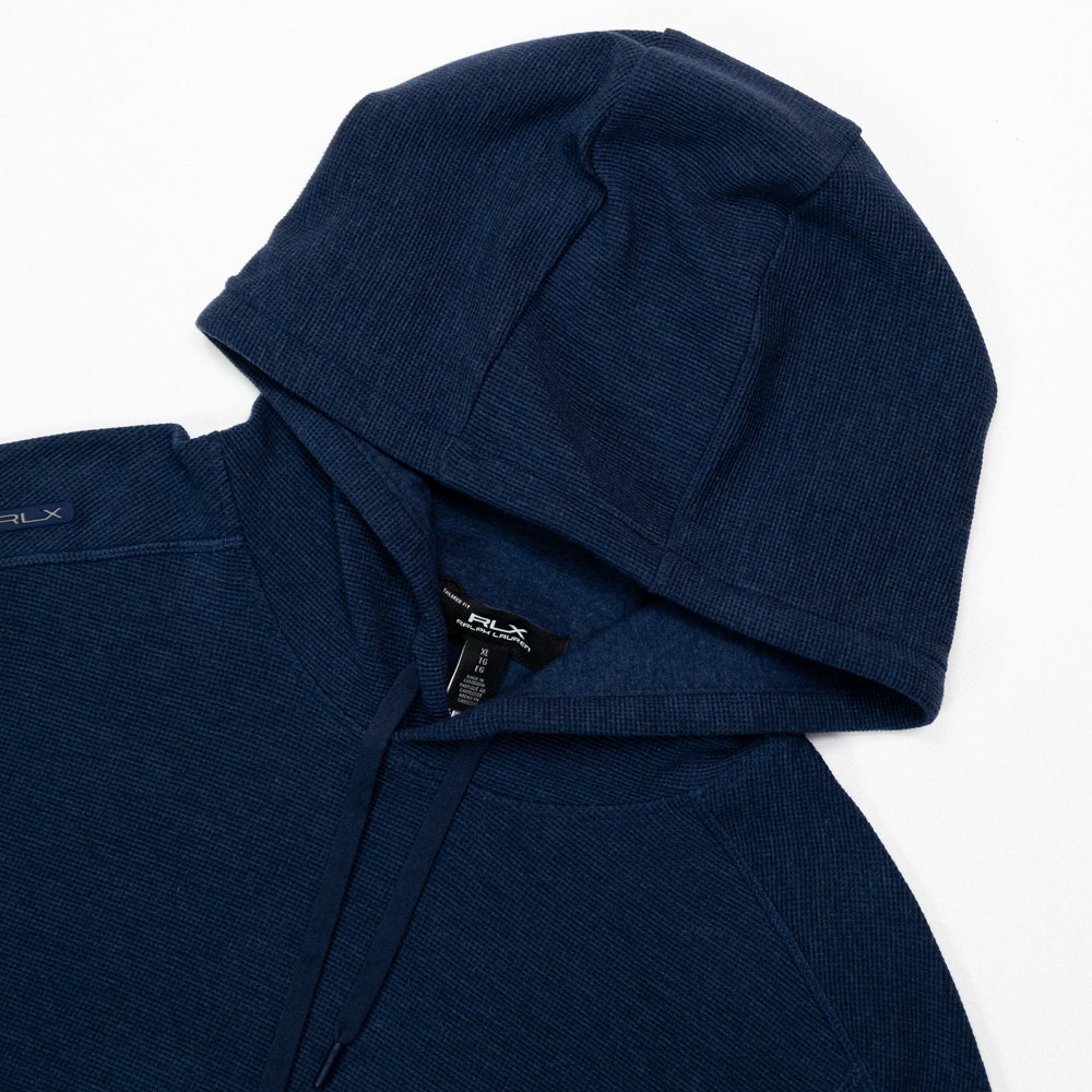 RLX Golf Pullover - RL Tour Pro Logo TW Hoodie - Navy - O. Green SS26
