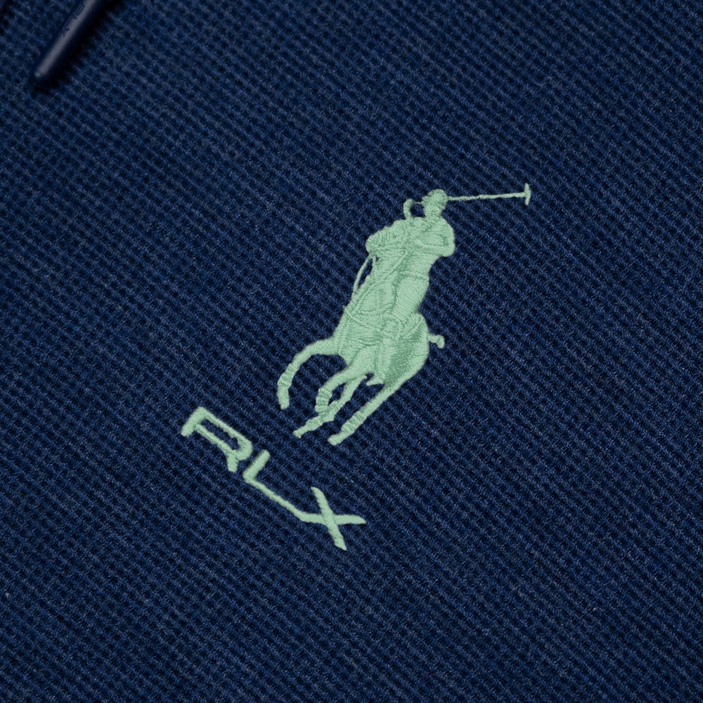 RLX Golf Pullover - RL Tour Pro Logo TW Hoodie - Navy - O. Green SS26