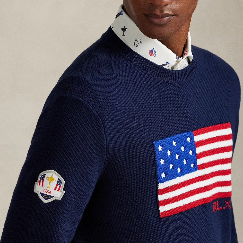 RLX Golf Pullover - Ryder Cup CoolMax Crew Neck - Team USA 2025