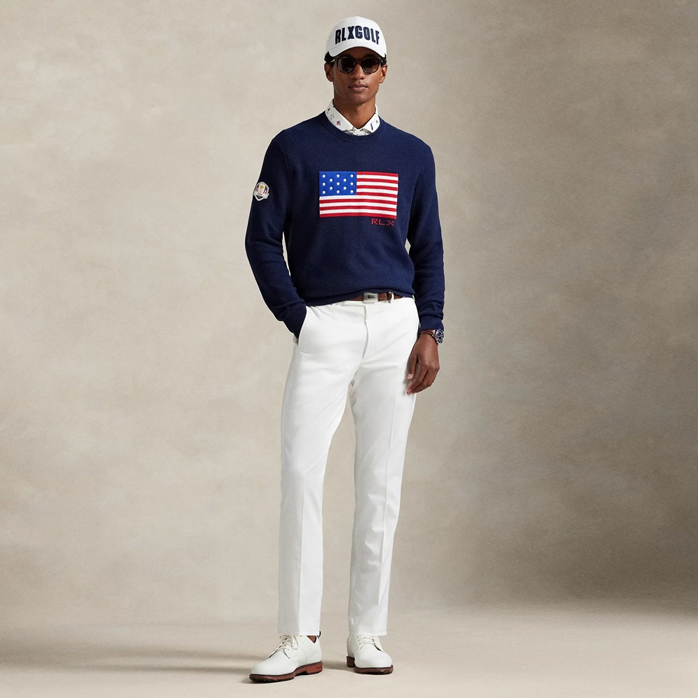 RLX Golf Pullover - Ryder Cup CoolMax Crew Neck - Team USA 2025