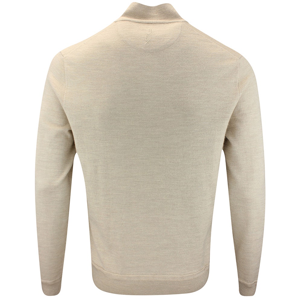 RLX Golf Pullover - Wool Blend QZ - Ecru Tan Htr FA25