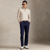 RLX Golf Pullover - Wool Blend QZ - Ecru Tan Htr FA25