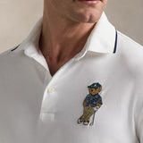 RLX Golf Shirt - Airtech Bear Logo Pique - Ceramic White SS26