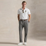 RLX Golf Shirt - Airtech Bear Logo Pique - Ceramic White SS26