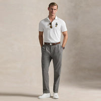 RLX Golf Shirt - Airtech Bear Logo Pique - Ceramic White SS26