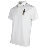 RLX Golf Shirt - Airtech Bear Logo Pique - Ceramic White SS26